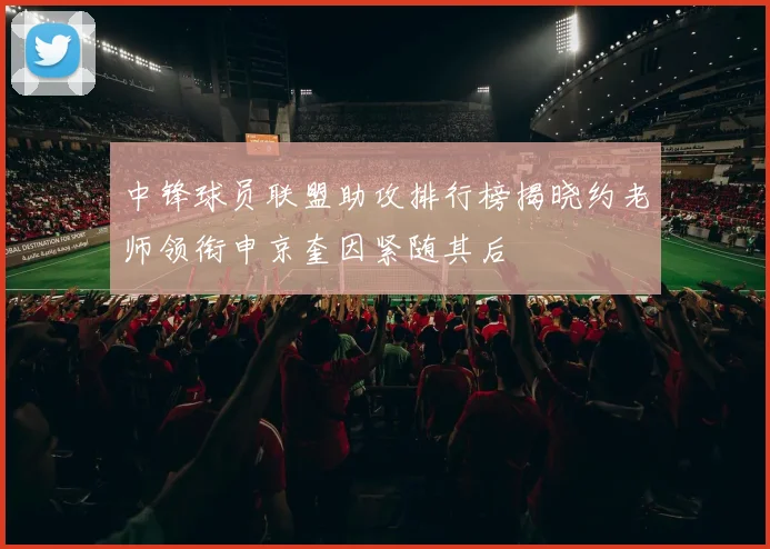 中锋球员联盟助攻排行榜揭晓约老师领衔申京奎因紧随其后